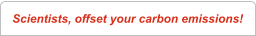 Scientists, offset your carbon emissions!